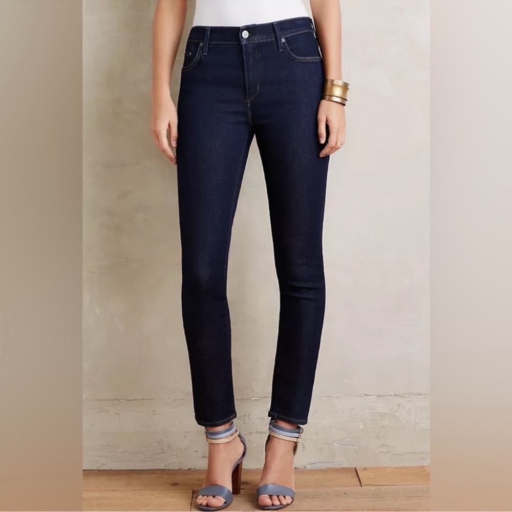 Pilcro and the Letterpress Blue Skinny Jeans